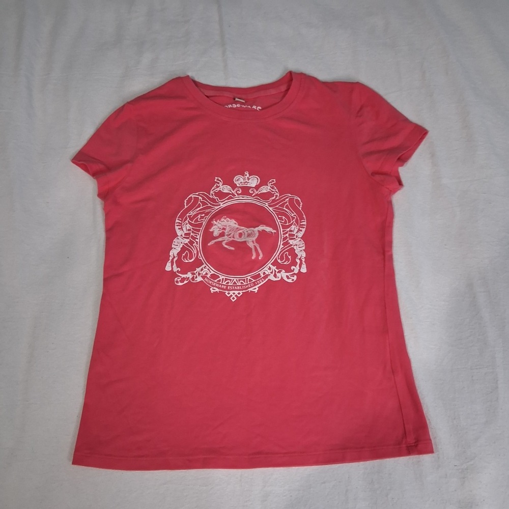 Horseware Ireland Pink Equestrian Horse Riding Baby Tee T-shirt Sz‎ X-Small